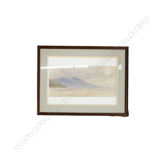 CHARLES WILLIAM FOSTER (1840-1920), COASTAL LANDSCAPE WC, 220x485mm (not signed)