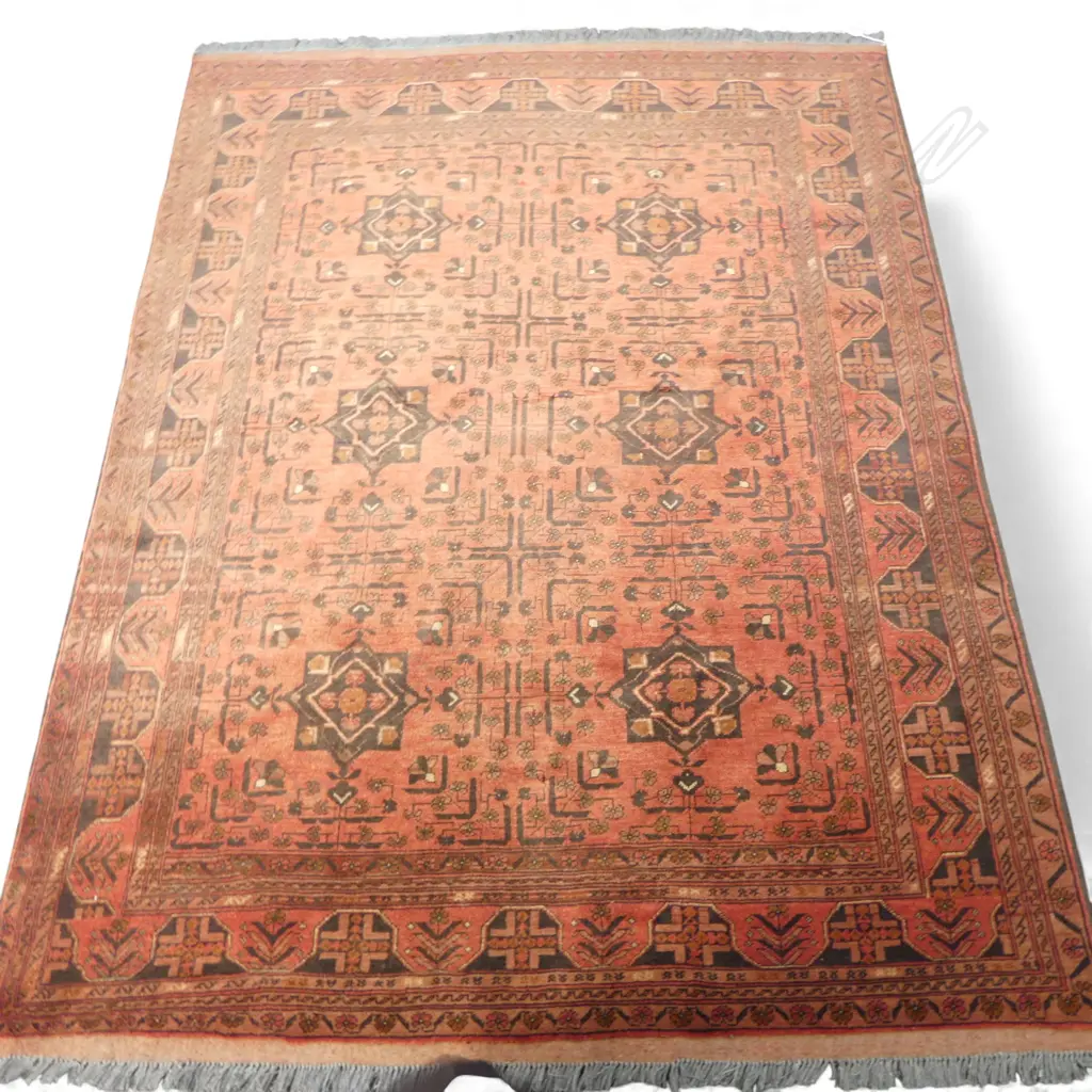 HAND KNOTTED ALL WOOL RUG 1950x1580mm Image 1++