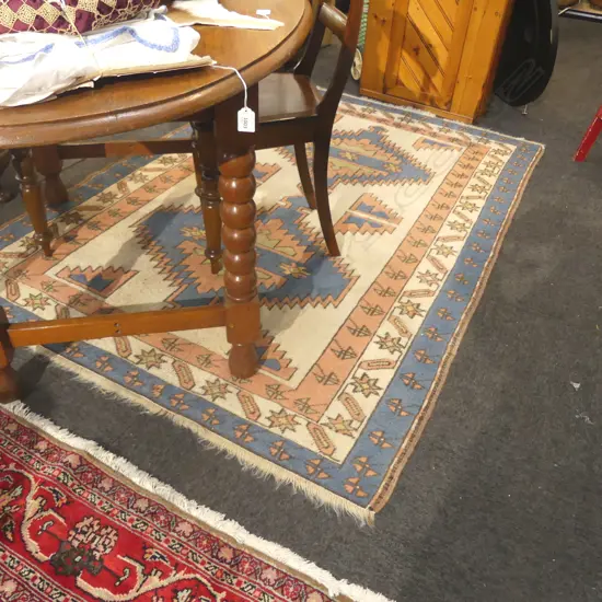 HAND KNOTTED ALL WOOL RUG 2030x1400mm