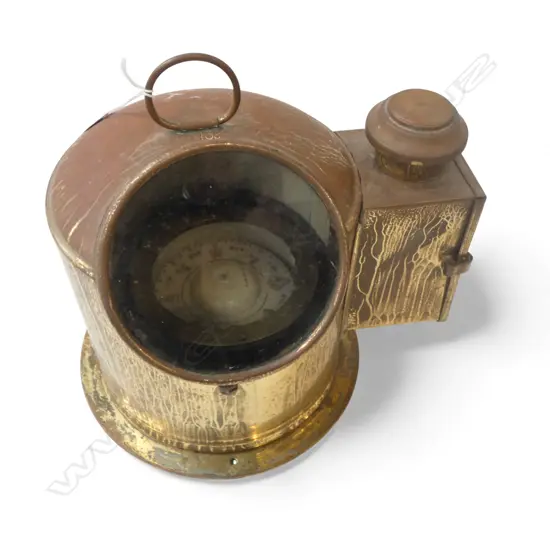 SMALL BRASS CASED BINNACLE H.240mm