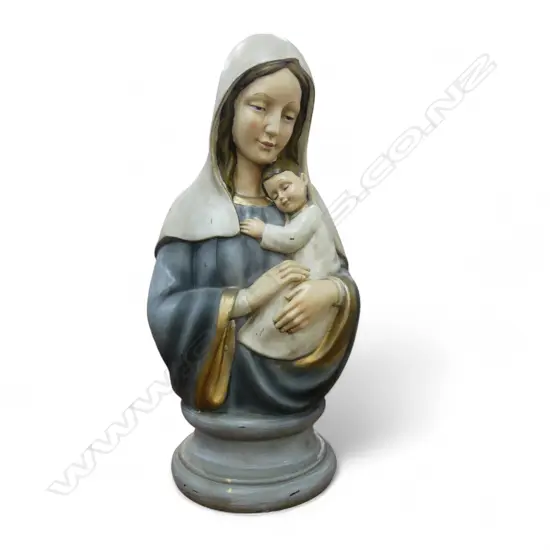 RESIN MADONNA & CHILD H.380mm