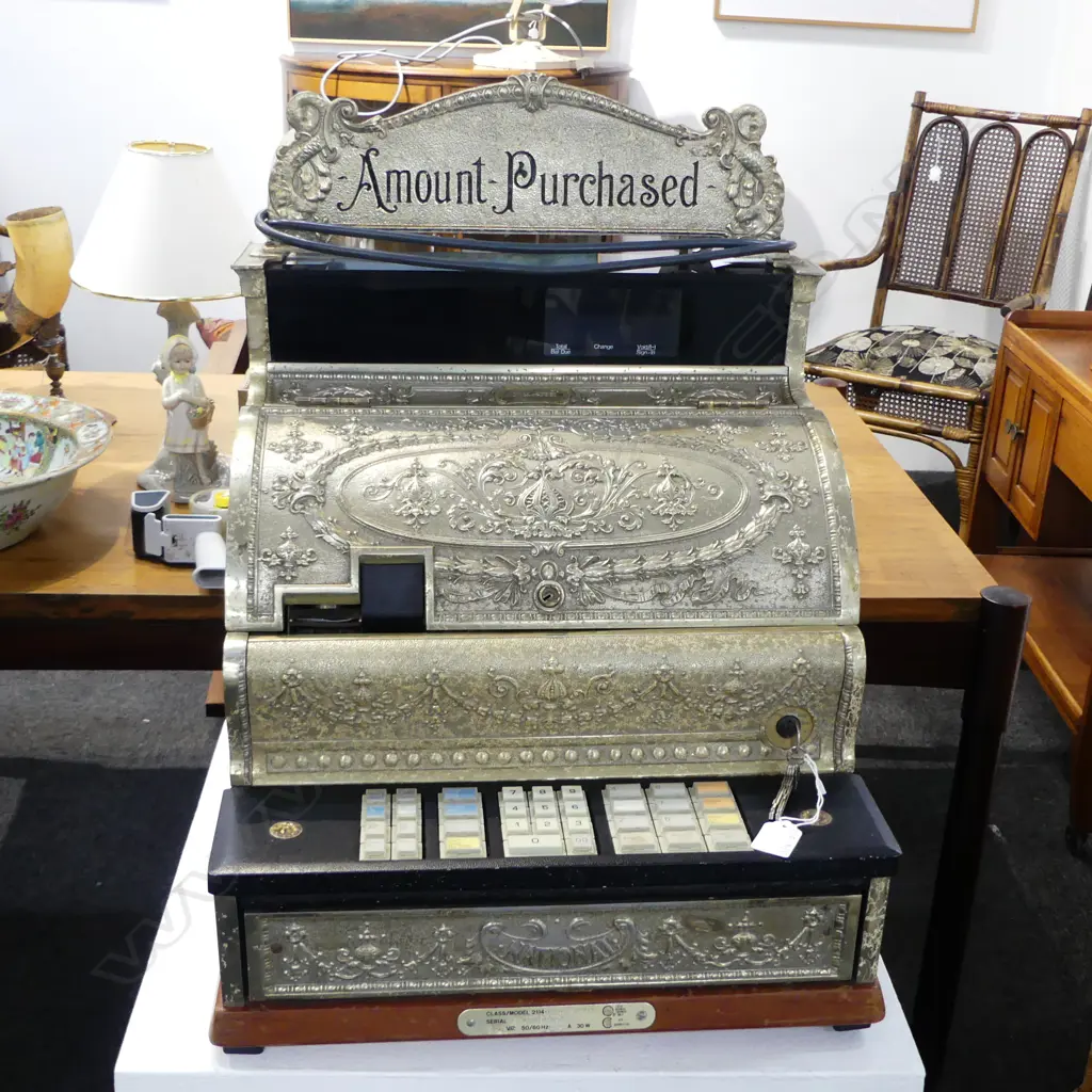 MODERN ELECTRONIC REPRODUCTION NATIONAL CASH REGISTER 425x400x560mm Image 1++