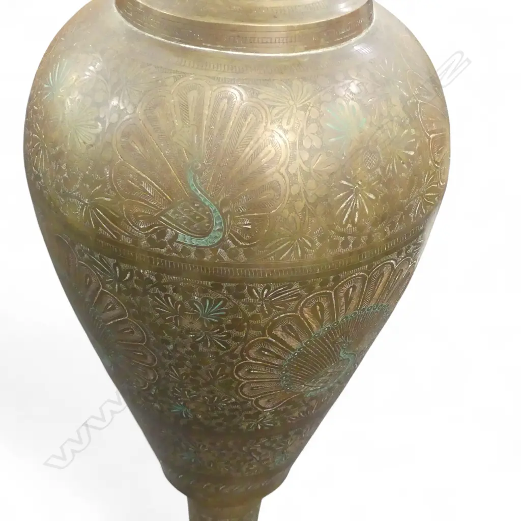 INDIAN BRASS FLOOR VASE H.1010mm 4kg Image 1++