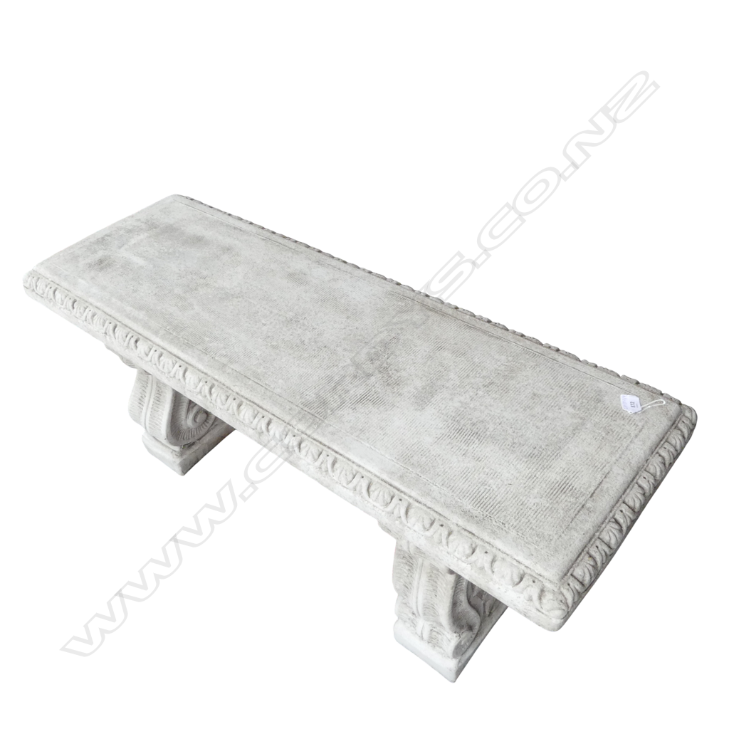 CONCRETE GARDEN BENCH by H.G.C ENGLAND W.1140mm Image 1++