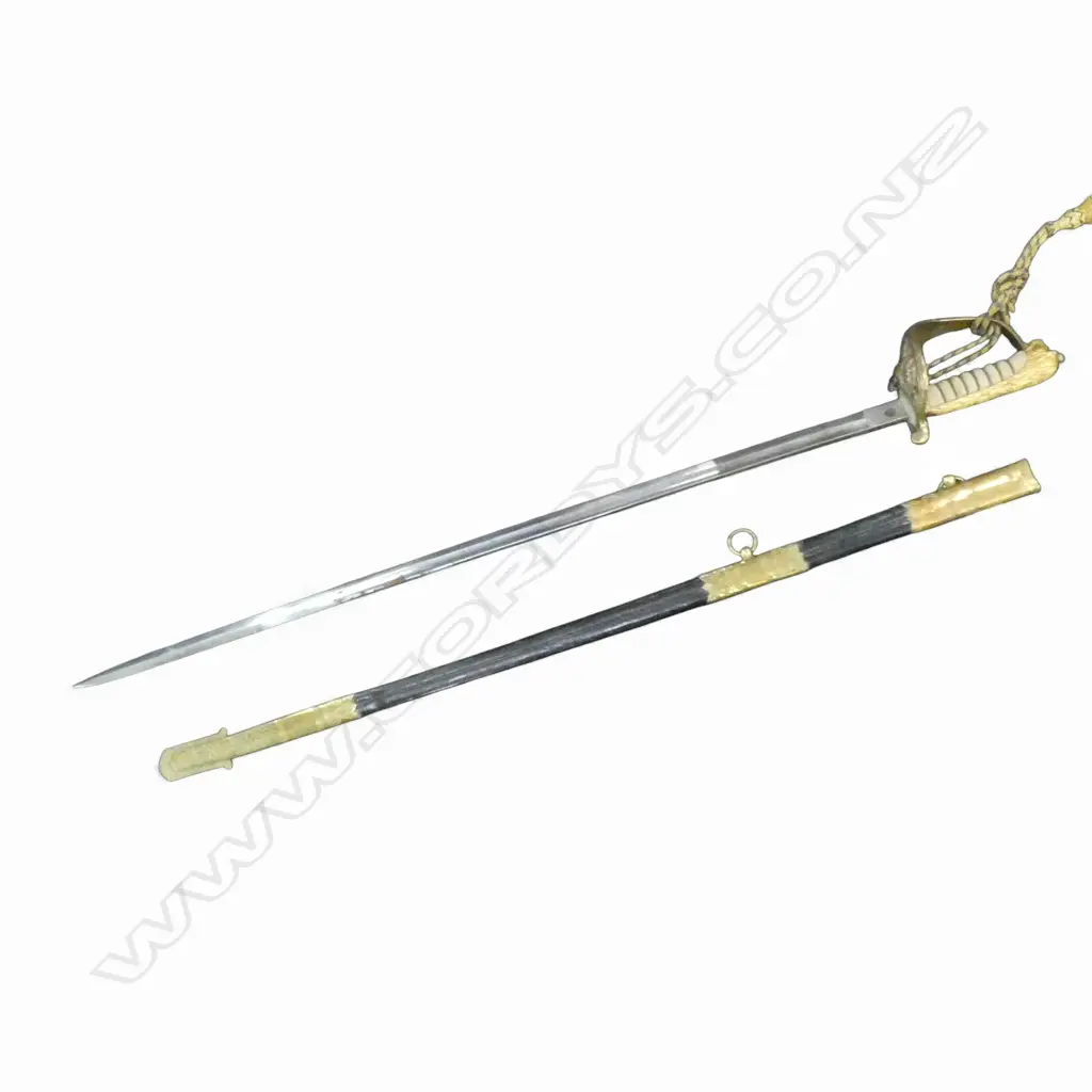 ANTIQUE SWORD & SCABBARD L.950mm Image 1++