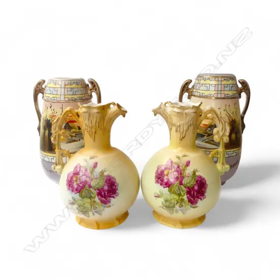 2 PRS ANTIQUE VASES H.300mm