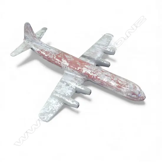 VINTAGE ALUMINIUM AEROPLANE MODEL L.470mm