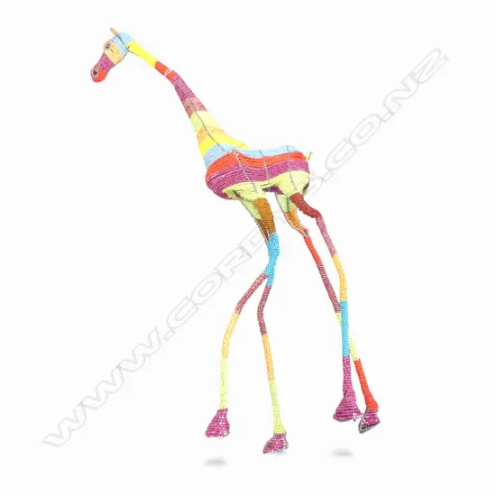 AFRICAN BEAD GIRRAFE H.1020mm