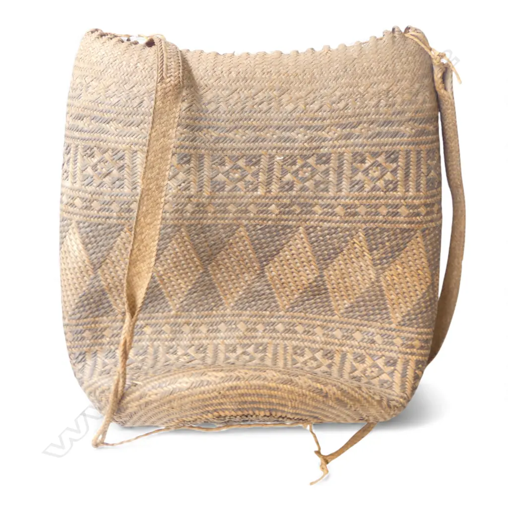 WOVEN TRIBAL BAG H.480mm Image 1++