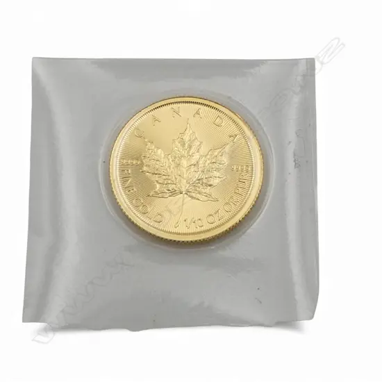 CANADIAN 1/10th OUNCE GOLD MAPLE COIN 99.99% 