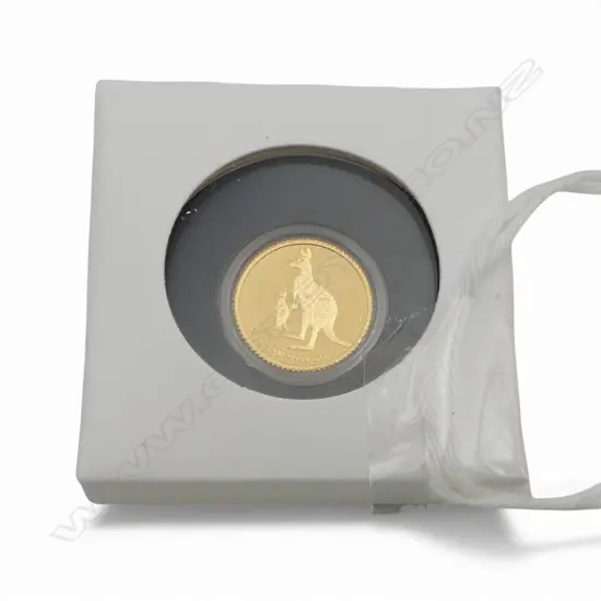 AUSTRALIAN KANGAROO 0.5g 999.9 GOLD PROOF INGOT plastic cased
