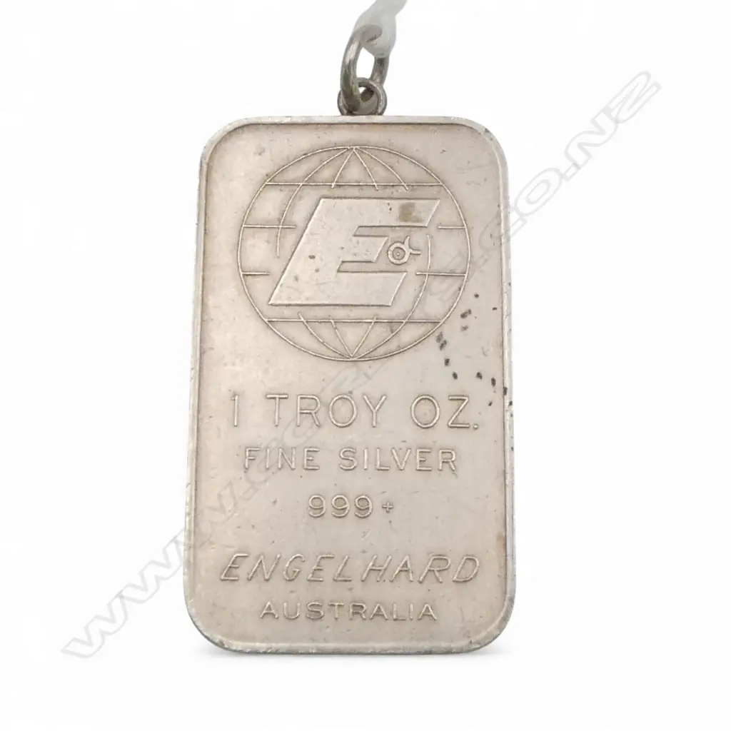 Engelhard TROY OUNCE 'FINE SILVER' INGOT PENDANT Image 1++