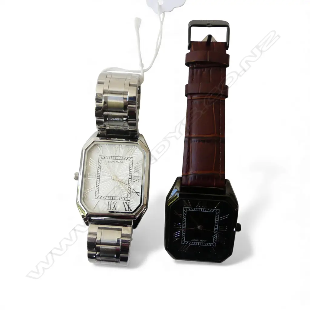 2 'MINIMAL' WRIST WATCHES, RUNNING, BOXED AS NEW Image 1++