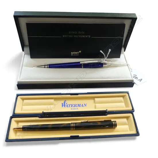 2 BOXED PENS; WATERMAN & MONT BLANC 