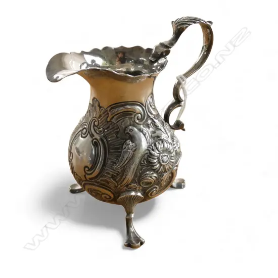 GEORGIAN STG SILVER CREAM JUG, LONDON 1832? 92gms hallmarks rubbed