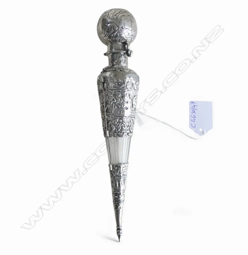 **RTV** DUTCH SILVER? PERFUME BOTTLE L.230mm Image 1++