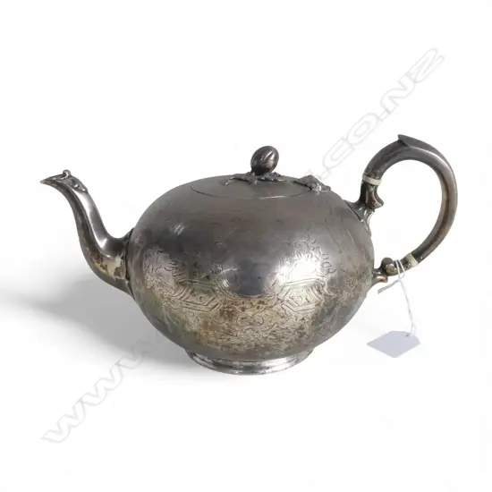 STG SILVER TEAPOT, LONDON 1853 556gms