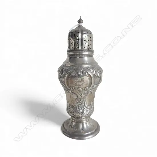 STG SILVER SIFTER, B'HAM 1900 H.205mm 230gms