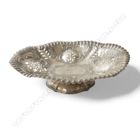 STG SILVER DISH, SHEFFIELD 1900 195x270mm 307gms