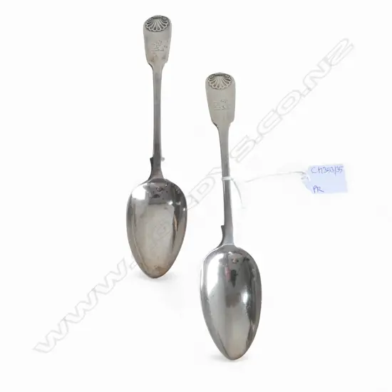 PR STG SILVER TABLESPOONS, LONDON 1841 L.230mm, 155gms