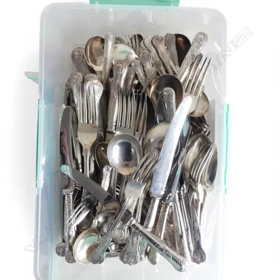 LG SILVER PLATE KINGS PATTERN CUTLERY SET