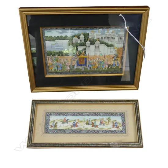 2 INDIAN MINIATURES 130x205mm