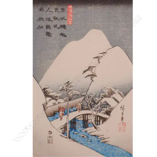 EARLY 20TH C. UKIYO-E POSTCARD 135 X 85MM 