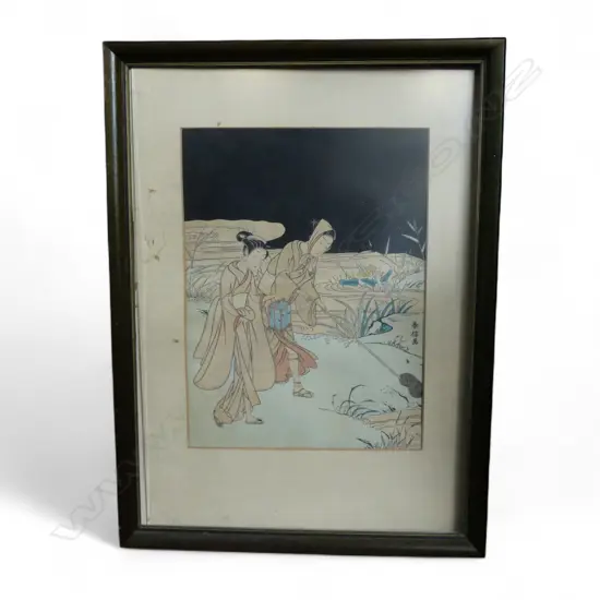 FRAMED JAPANESE PRINT 270x200mm faults