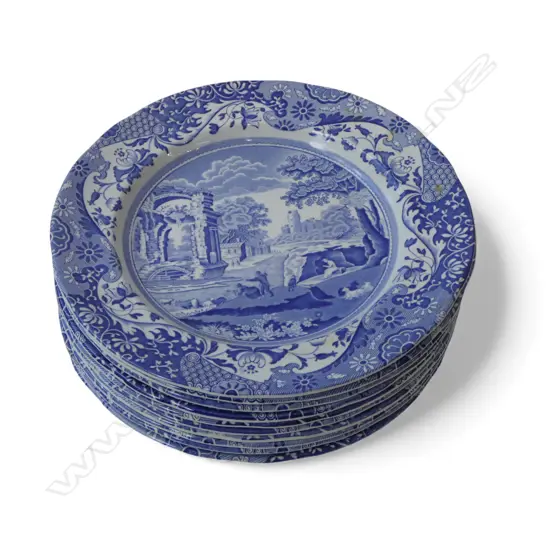 10 SPODE ITALIAN LUNCHEON PLATES 230mm dia