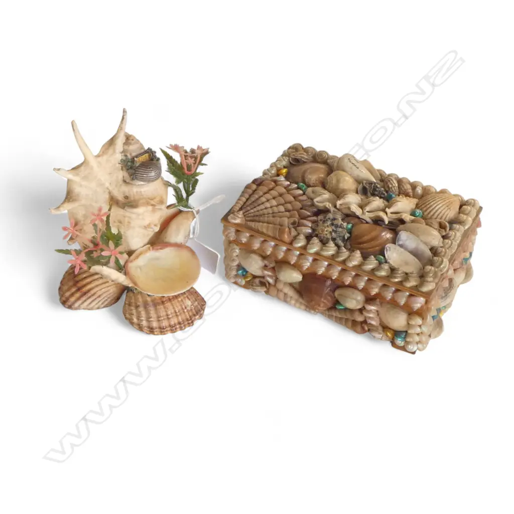 CUSTOM SHELL STAND & JEWELLERY BOX 170x110x90mm Image 1++