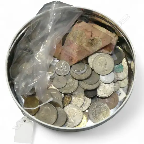 TIN WORLD COINS, BANKNOTES  & TOKENS