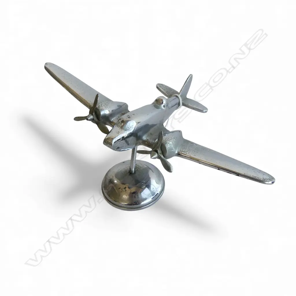 CROME ON BRASS WW2 MODEL BEAUFIGHTER WING SPAN 230MM Image 1++