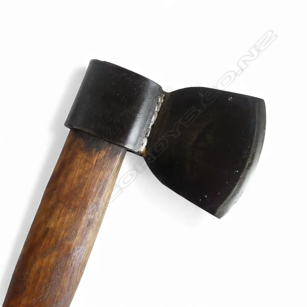 REFURBISHED VINTAGE TOMAHAWK L.400mm + LEATHER SHEATH Image 1++