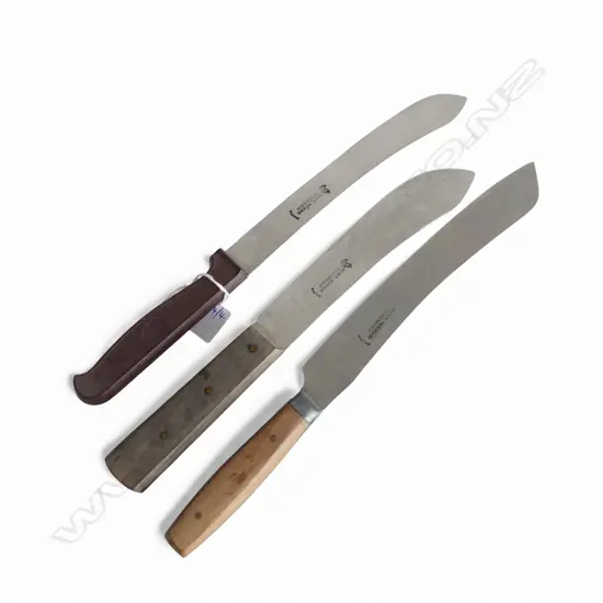 3 GERMAN GUST HAKER SOLINGEN KITCHEN KNIVES L.335mm