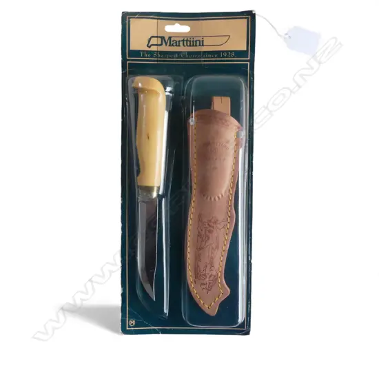 MARTIINI HUNTING KNIFE & SHEATH boxed as new