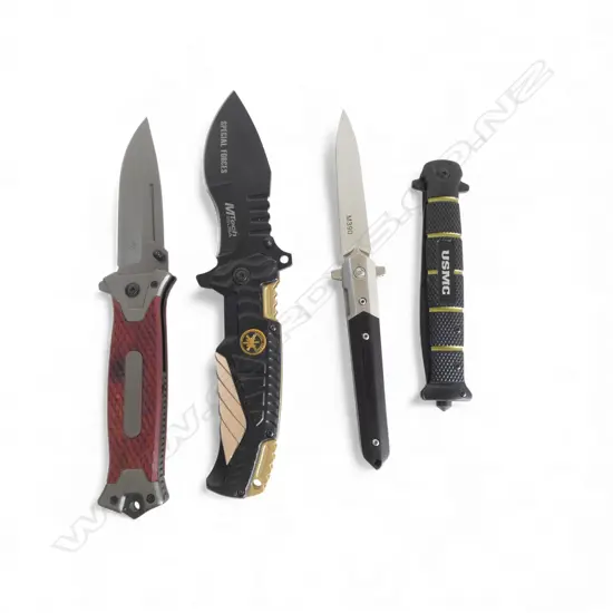 4 HUNTING KNIVES L.125mm