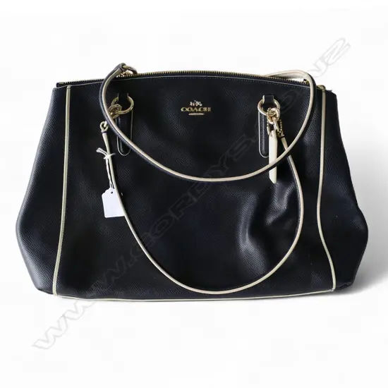 COACH 'CHRISTIE' CARRYALL HANDBAG, IN USED CONDITION, 420 x 270mm