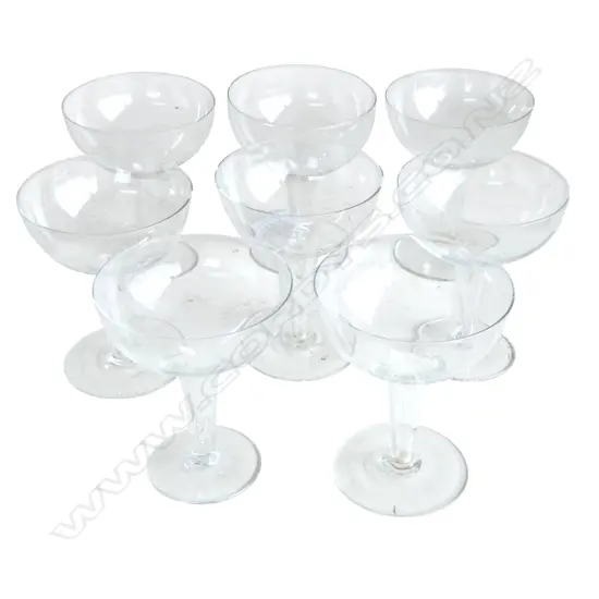 8 HOLLOW STEM CHAMPAGNE GLASSES H.115mm