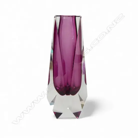 MURANO SOMMERSO ART GLASS VASE H.200mm