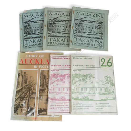 ASST. N.Z. BOOKS & EPHEMERA Incl. TAKAPUNA MAGAZINE