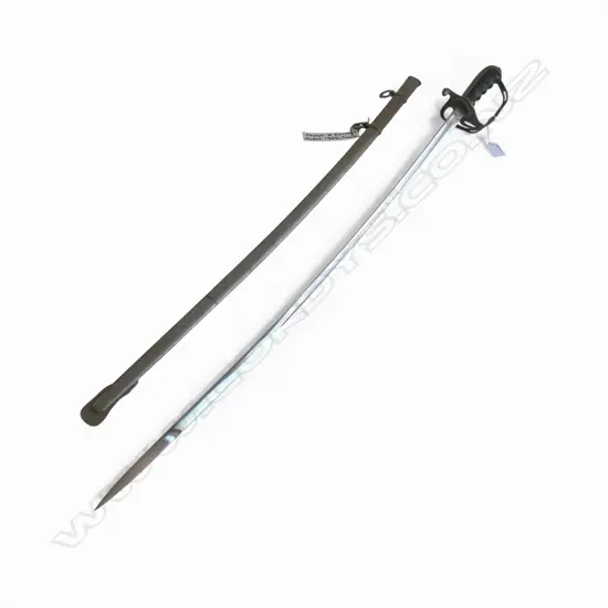 MODEL 1902 US ARMY OFFICER'S SWORD AND SCABBARD inscribed 'Joseph A. Kennedy' L.980mm