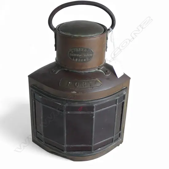 W. NUNN & Co. 'PORT' SHIPS LANTERN H.340mm