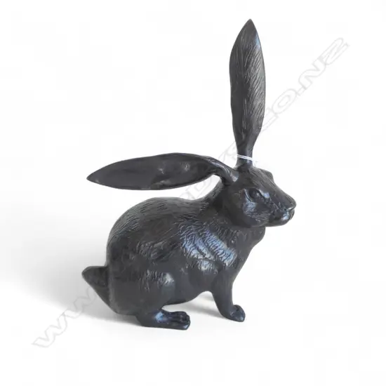 BRONZE HARE RABBIT H.340mm