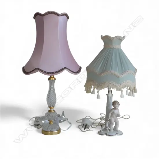 2 TABLE LAMPS TALLEST H.485mm