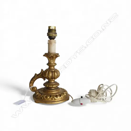 VINTAGE GILTWOOD TABLE  LAMP (BASE ONLY) H.240mm