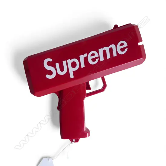 SUPREME BRAND CASH GUN w NOVELTY CASH INSIDE