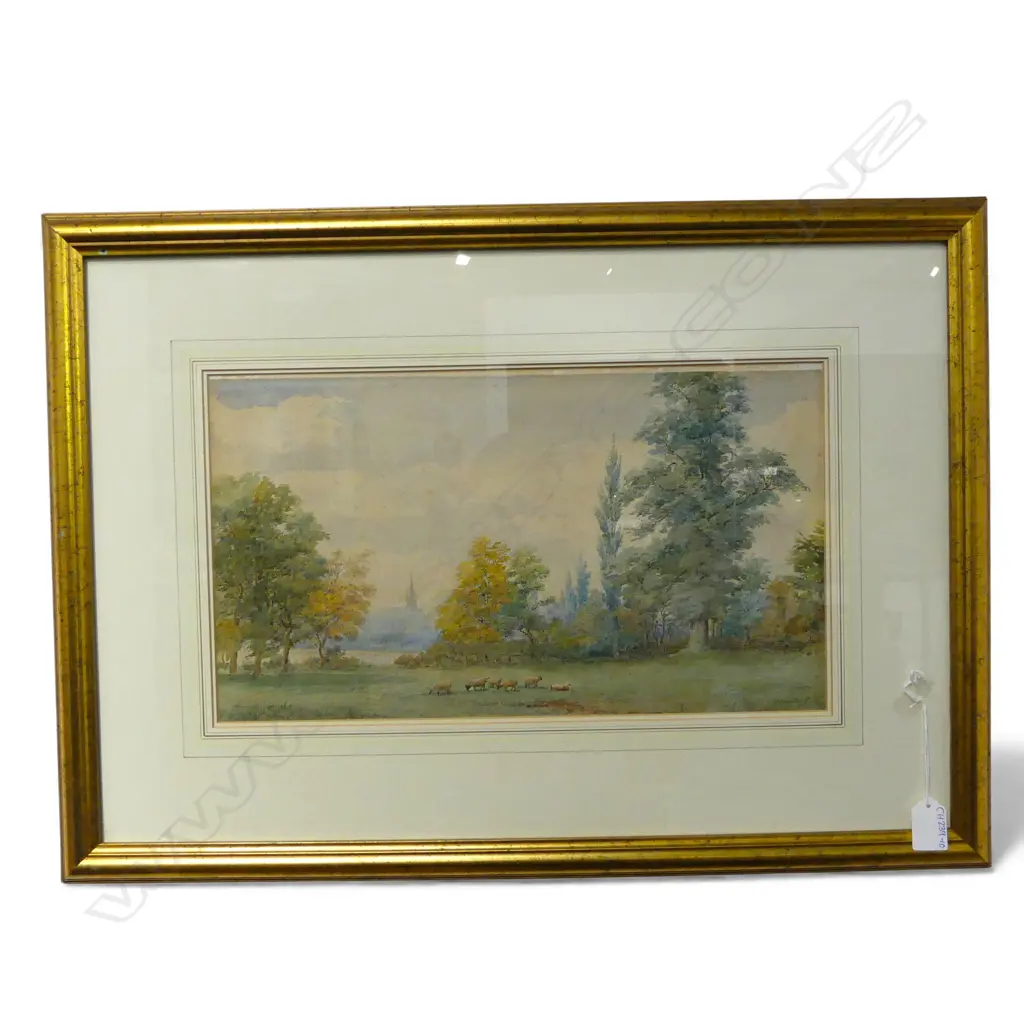 INDISTINCTLY SIGNED, OXFORD FROM WHITNEY CRICKET CLUB, W/C, 240x430mm Image 1++