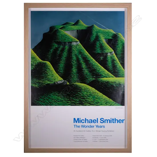 MICHAEL SMITHER - THE WONDER YEARS POSTER (HILLS OF TONGAPORUTU 1972) 620 x 445MM