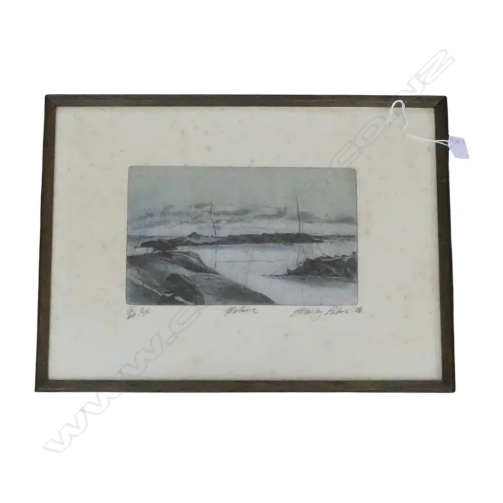 STANLEY PALMER 'MOTUROA' BAMBOO PRINT, SIGNED & DATED '76, 18/60, SOME FOXING, 270 x 388mm Image 1++