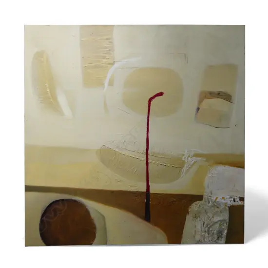 KARL AMUNDSEN 'HOME LAND I' ACRYLIC ON CANVAS 910x910mm SIGNED & DATED 2003